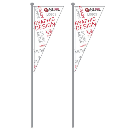 Mezza Bandiera 150x450cm - Bandiere Pubblicitarie Personalizzate